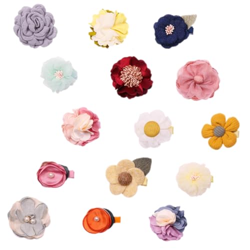Supvox 15Stücke Haarspangen Für Blumen Clips Niedliche Haarschmuck Accessoires Für Outfits Rutschfest von Supvox