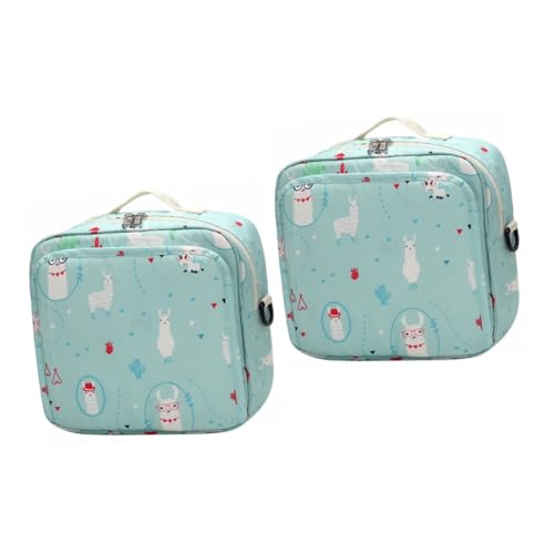 Supvox 2 Stück Aufbewahrungstasche für Windeln Wickeltasche Veranstalter entzückende Mumientasche Windelbehälter windel lagerung versorgung Nylon Grün von Supvox