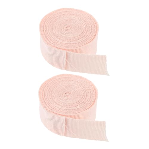 Supvox 2 Stück Ballett Spitzenschuh Bänder Teiliges aus Langlebigem Rutschfestem Canvas in Ballettrosa Dekorative Schuhbänder für Damen und Mädchen Vielseitig für Spitzenschuhe und von Supvox