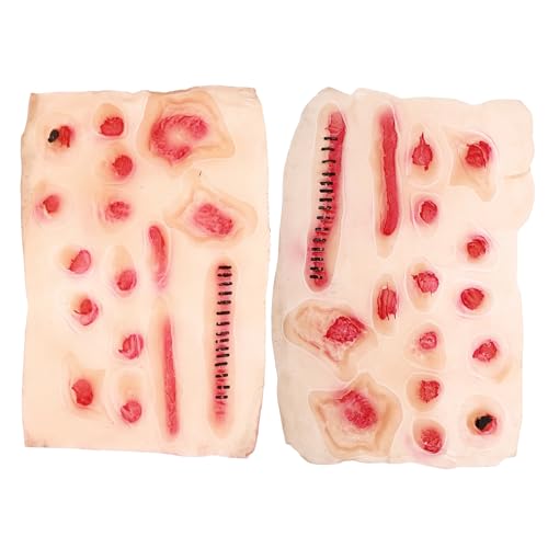 Supvox 2 Stück Halloween Narben Tattoos Aufkleber Realistische Wunden Aufkleben Hautfreundlich Langanhaltend für Kostüm Makeup Party Supvox 2 Stück Halloween Narben Tattoos Aufkleber Realistische Wunden Aufkleben Hautfreundlich Langanhaltend für Kostüm Makeup Party von Supvox