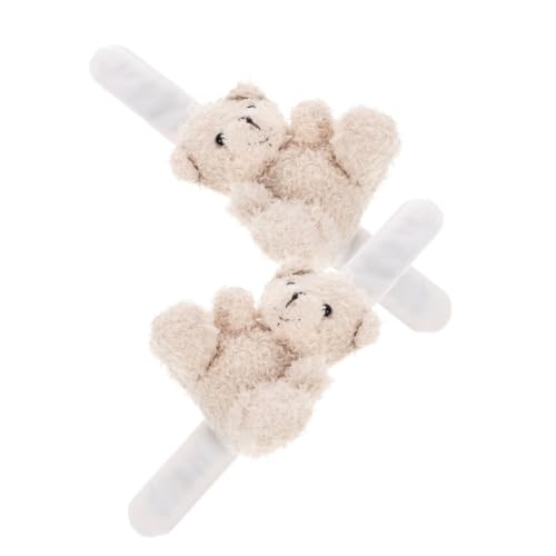 Supvox 2 Stück Plüsch Handgelenkband Tiere Niedliche Slap Armbänder für Partys und Weiches Langlebiges Material Adorable Tierdesign und Partygeschenk von Supvox
