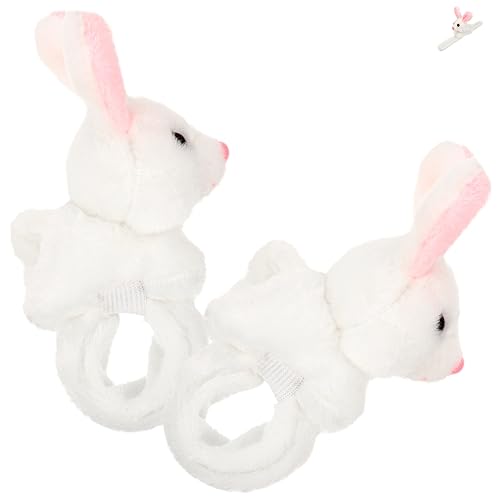 Supvox 2 Stück Plüsch Hasen Slap Armband Kindergeburtstag Party Mitgebsel Weiches Kuscheltier Handgelenkschmuck Flexibel von Supvox