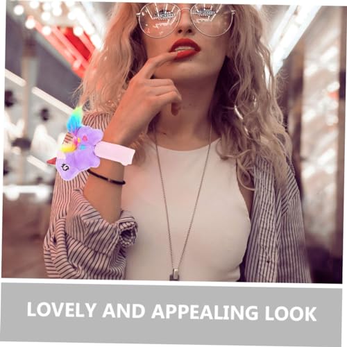 Supvox 2stücke Plüsch Einhorn Slap-armband Leichte Cartoon-stofftiere Für Geburtstagsfeiern Party-geschenke Und Kreative Spiele Für Junge Mädchen Und Veranstaltungen von Supvox