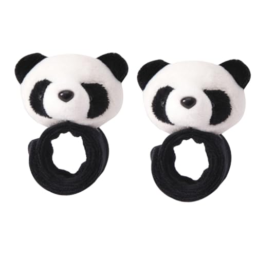 Supvox 2 Stück Plüsch Slap Armbänder Panda Design Weiche Handgelenk Bänder zum Schnappen Sicher Flexibel als Partyzubehör Geburtstagsgeschenk Ostergeschenk für Mädchen Jungen von Supvox