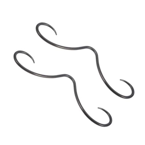Supvox 2 Stück Septum Ringe für Männer Lustige und Stilvolle Nasenringe für Piercings für Halloween und Weihnachten Schwarz Supvox 2 Stück Septum Ringe für Männer Lustige und Stilvolle Nasenringe für Piercings für Halloween und Weihnachten Schwarz von Supvox