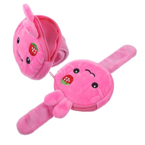 Supvox 2 Stück Slap Armbänder mit Niedlichem Hasenmotiv Weiches Stoffmaterial Leicht Hautfreundlich Dekoratives Partyarmband und Kleines Geldbörsen Accessoire für Mädchen und von Supvox