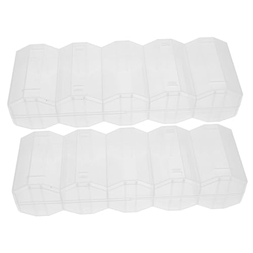 Supvox 2 Stück Transparentes Poker Chip Organizer aus Robustem Kunststoff Multifunktionale Aufbewahrungsbox mit Mehrfachfächern für und Spielkarten Praktischer Chips Ständer für Hold und von Supvox