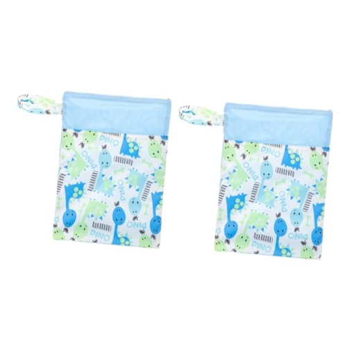Supvox 2 Stück wasserdichte Windelspeicherbeutel -Stoffwindeln Veranstalter Speicherung Artikel waschbar Babywickelbeutel Kindergarten Wickeltasche Pul wasserdicht beschichtetes Tuch von Supvox