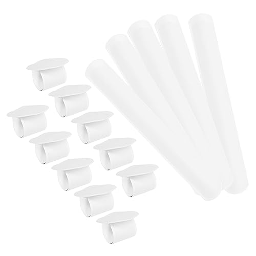 Supvox 20 Stck Teiliges Weißes Schnapparmband Robuste PVC Snap Armbänder zum Bemalen DIY Leere Handgelenksbänder für Kinderparty Geburtstags Mitgebsel Bastelprojekte und von Supvox