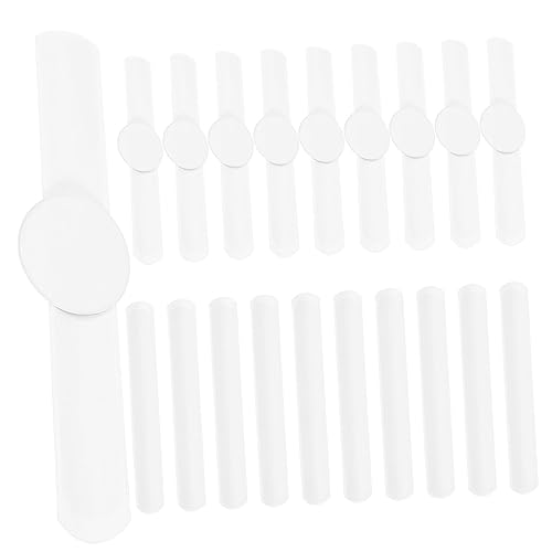 Supvox 20 Stck Teiliges Weißes Slap Armband für Blanko DIY Schnapparmbänder aus Langlebigem PVC Einfache Handhabung für Partys und Geschenkfüllungen von Supvox