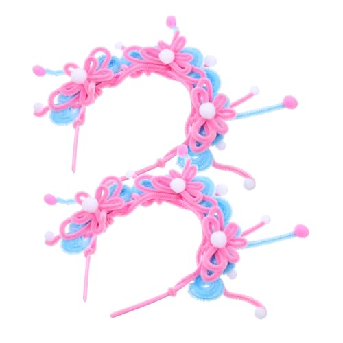 Supvox 2Sätze DIY Für Chinesische Stirnbänder Peking Oper Haarschmuck Bastelmaterial Für Kreatives Handwerksprojekt Im Chinesischen Stil von Supvox