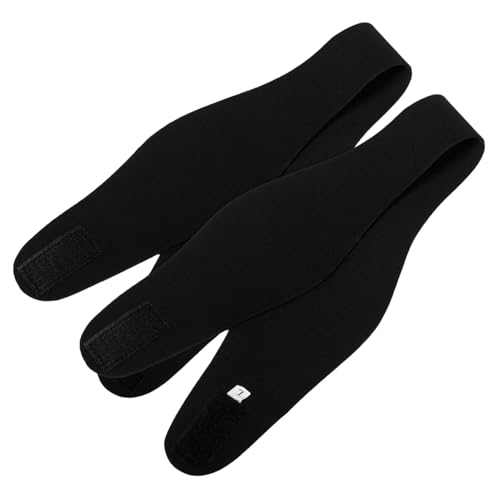 Supvox 2stücke Schwimm Kopfband Mit Ohrenschutz Für Junge Mädchen Und Erwachsene Einstellbare Wasserdichte Haarschutz-band Für Schwimmen Dusche Und Sport Schwarzes Design Langlebigem von Supvox