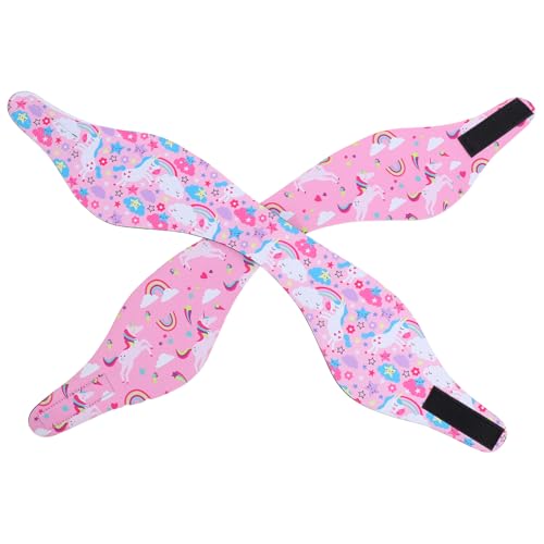 Supvox 2stücke Schwimmstirnband Für Junge Mädchen Und Erwachsene Mit Gehörschutz Und Verstellbarem Haarband Zum Schwimmen Baden Und Wassersport von Supvox