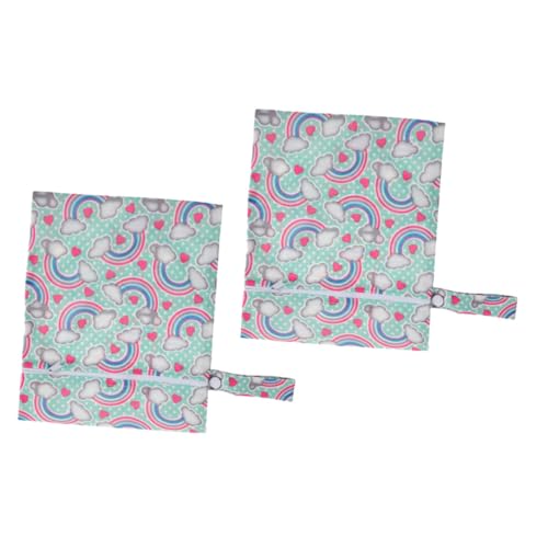 Supvox 2stücke Wickeltasche Windeln Aufbewahrungstasche Mit Reißverschluss Wiederverwendbarer Windelhalter Wasserdichtes Polyestermaterial Organizer Für Pumpenteile Und Windeleimer Geeign von Supvox