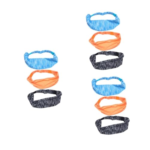 Supvox 3 Sätze Elastisches Haarband Stirnbänder Neon-schweißbänder Schweißbänder Armbänder Sportliches Stirnband Damen Feuchtigkeitstransportierendes Stirnband Schweißband 3 Stück * 3 von Supvox
