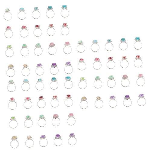 Supvox 3 Sätze Teiliges Verstellbare Diamantringe Für Rollenspiele Finger Ringe Umweltfreundliches Material Jungen Zufällige Farbe 20 Stück * 3 von Supvox