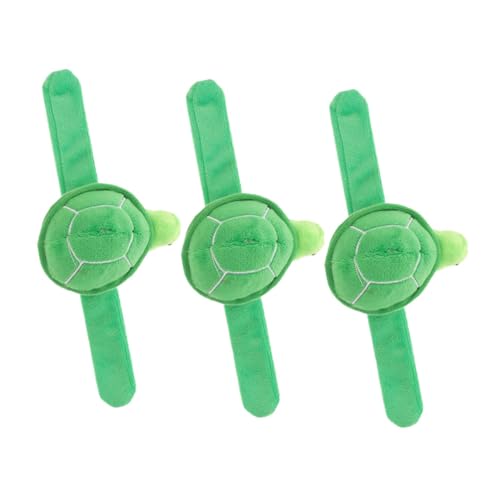 Supvox 3stücke Plüsch Schildkröten Schlagarmbänder Turtle Slap Bands Für Junge Mädchen Party Filler Geburtstags Geschenke Meer Motiv Goodie Bag Filler von Supvox