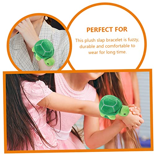Supvox 3 Stück Teiliges Plüsch Slap Armband Schildkröten Kuschelige Slap Wrist Bracelets aus Weichem PP Baumwolle Material Sichere Party Mitgebsel für Geburtstag und Halloween von Supvox