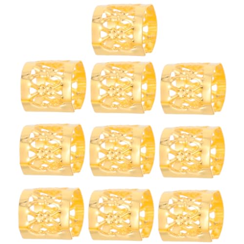 Supvox 300 Stück Haarcuffs Dreadlock Ringe aus Robustem Metall Leichte Haarschmuck Perlen für Zöpfe Pferdeschwanz und Alltag Dekorative Haar Accessoires für Damen und Herren von Supvox