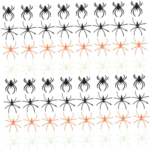 Supvox 4 Sätze Teiliges Set Halloween Spinnen Dekorationen Leuchtende Spinnen Für Gruselige Partys Kreative Halloween Accessoires Für Kostüme Und Festliche Anlässe 100 Stück * 4 von Supvox