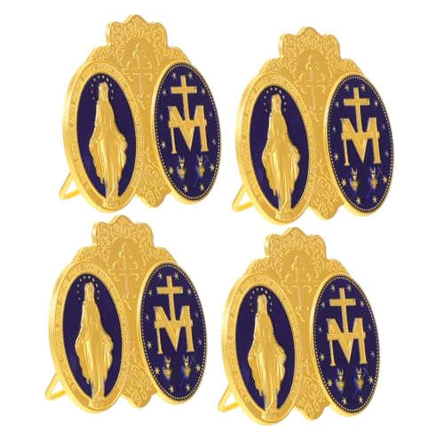 Supvox 4 Stück Indoor Statue Heimdekoration Dekoratives Abzeichen Desktop Ornament Abzeichen Für Den Schreibtisch Zinklegierung Für Den Innenbereich Basteln von Supvox