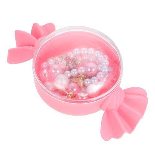 Supvox 4 Stück Schmuck Set Meerjungfrau Anhänger Halskette Ohrringe Ring Armband Teiliges Set Bunte Perlen für Mädchen Geburtstag Party Accessoire von Supvox