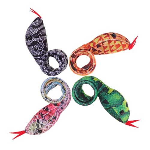 Supvox 4 Stück Teiliges Slap Bracelet mit Lustigen Tiermotiven Weiches Snake Wristband Bequemes Armbandspielzeug für Jungen und Mädchen als Geburtstagsgeschenk und Party Mitgebsel von Supvox