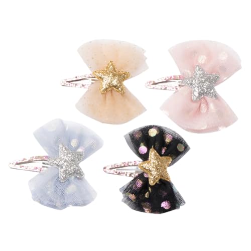 Supvox 4stücke Junge Mädchen Schleife Haarspangen Mit Sternen Haarnadeln Bogen Haar Clip Für Mädchen Frisur Accessoires Für Alltag Und Festivals Supvox 4stücke Junge Mädchen Schleife Haarspangen Mit Sternen Haarnadeln Bogen Haar Clip Für Mädchen Frisur Accessoires Für Alltag Und Festivals von Supvox