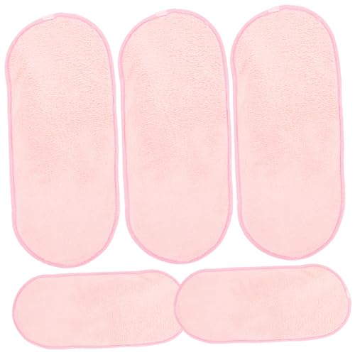 Supvox 5 Stück Teiliges Tragbare Gesichtstücher aus Weichem Korallenfleece Sanfte Reinigungstücher für Empfindliche Haut Make Up Entferner Schnelltrocknend für Reisen Camping und von Supvox