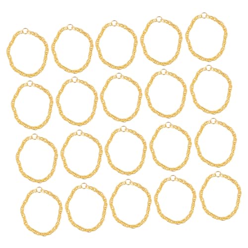 Supvox 50 Stück Teiliges Mini Puppen Halsketten aus Metalllegierung Goldfarbene Dekorative Schmuckanhänger Modische Puppenschmuck Accessoires für Kindergeburtstag und Rollenspiele von Supvox