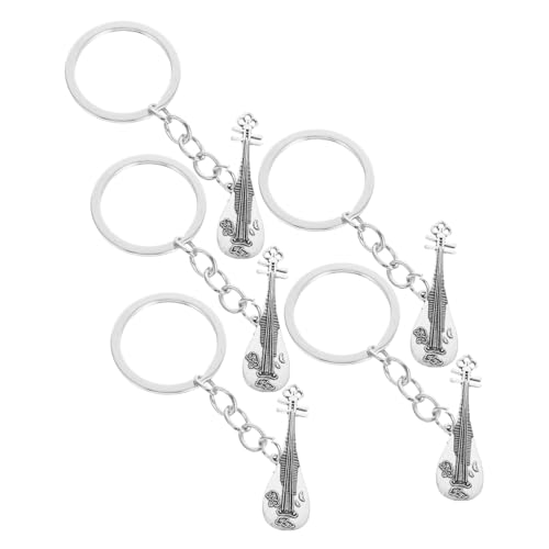 Supvox 5stücke Metall-pipa-schlüsselanhänger Traditionelles Musikinstrument-design Leicht Und Tragbar Als Taschen Oder Rucksack-anhänger Für Junge Mädchen Geeignet von Supvox
