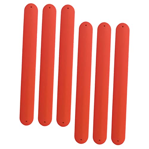 Supvox 6 Stück Silikon Slap Armbänder für DIY Malspielzeug Bunte Slap Wristbands für Klassenzimmerpreise und Kreative Bastelprojekte von Supvox