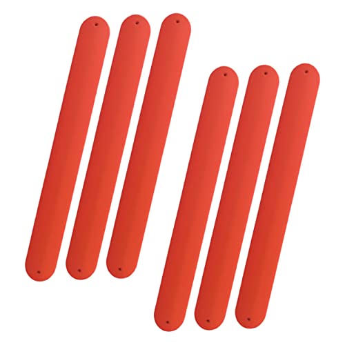 Supvox 6 Stück Teiliges Silikon Slap Armband Hautfreundlich Robust Bunte Klatscharmbänder für Party Mitgebsel Vielseitig Verwendbar für Basteln und Alltag Komfortabel zu Tragen von Supvox
