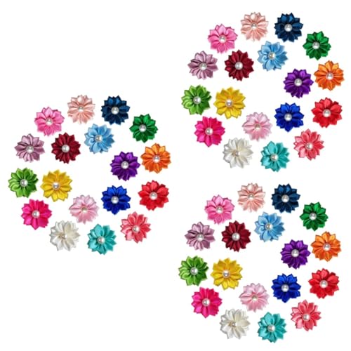 Supvox 60 Stk Seil aus Tierhaaren Pferdeschwanzhalter Bogen Welpe blumenhaarband flower hair clips haarschmuck Haargummis Halter für Tierhaare Hundehaarseil Mädchen kleiner Hund Haarring von Supvox