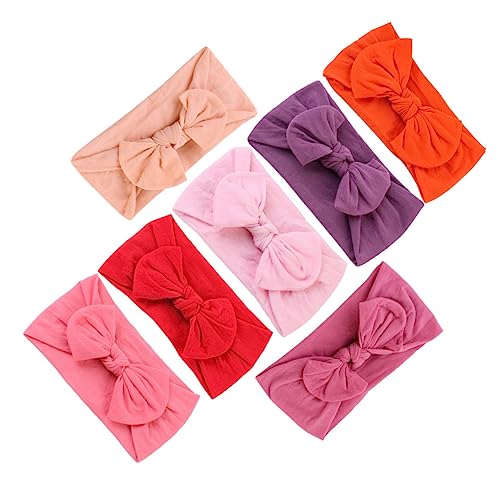 Supvox 7stücke Haarband Für Kleine Mädchen Elastisches Stirnband Mit Schleife Kopfbedeckung Stirnband Für Junge Mädchen Und Kleinkinder Langlebiges Haarband Für Alltag Und Partys von Supvox