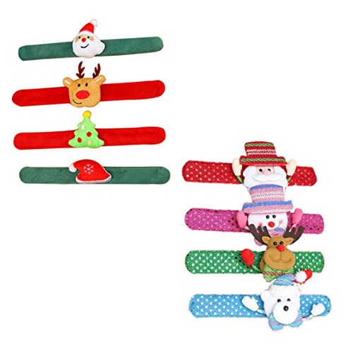 Supvox 8 Stück Teiliges Weihnachts Armband Leuchtende Handringe für Niedliche Foto Requisiten für Festliche Anlässe Kreative Weihnachtsgeschenke von Supvox