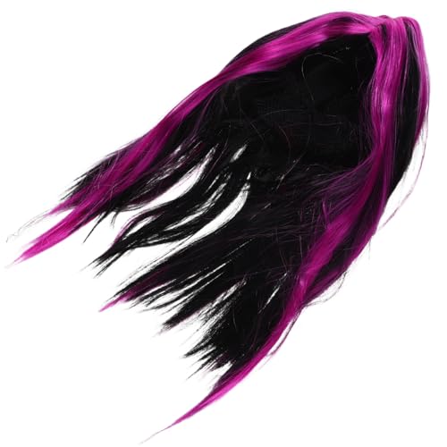 Supvox Cosplay Gerade Perücke für Halloween Kostümparty Synthetisches Haar für Stilvolle Auftritte und Partys für Verkleidung und Bühnenperformance von Supvox