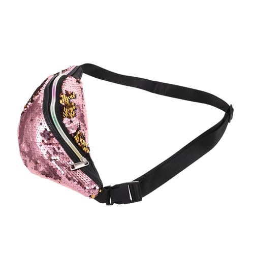 Supvox Gürteltasche Mit Pailletten Im Meerjungfrauen-Stil Verstellbarer Sporttasche Für Mädchen Glänzende Bauchtasche Leicht Zu Reinigende Damen-hüfttasche Für Reisen Und Alltag von Supvox