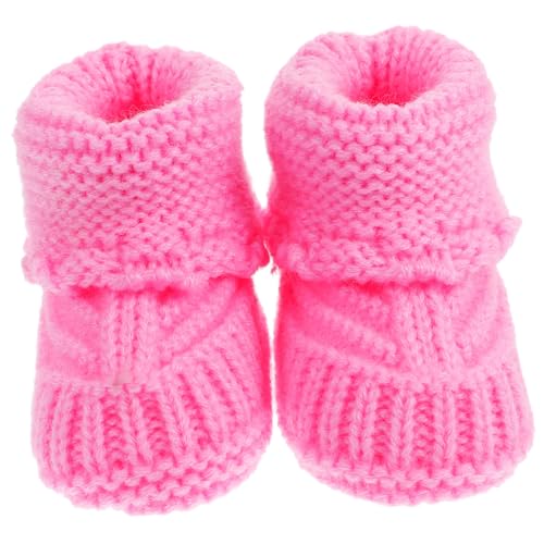 Supvox Handgefertigte Monate Weiche Gehäkelte Neugeborenen krabbelschuhe Atmungsaktive Strapazierfähige Erstlingsschuhe in Einteiliges Bequeme booties von Supvox