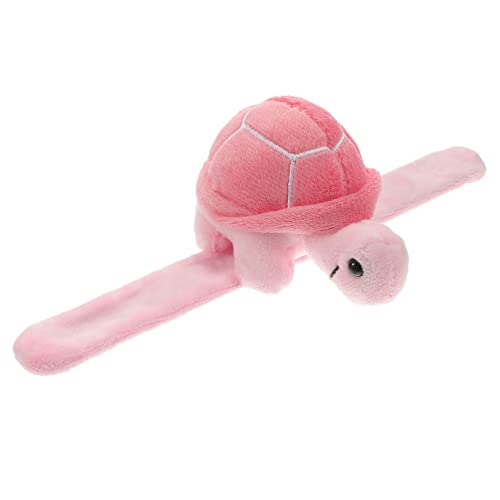 Supvox Kuscheliges Schildkröten Slap Wristband Plüsch Armband für Erwachsene Weiches Stofftier Schlagarmband Hautfreundlich Einfach zu Tragen als Partygeschenk und Festtagsdekoration von Supvox