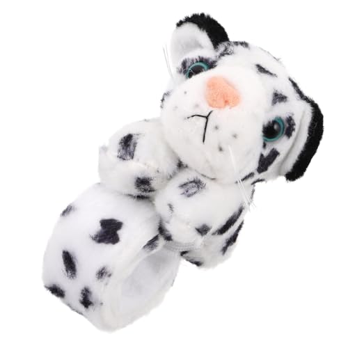Supvox Plüsch-leoparden-schlagarmband Für Junge Mädchen Cartoon-tier-plüscharmbänder Stofftier-schnappbänder Partyzubehör Plüsch-schnapparmband von Supvox