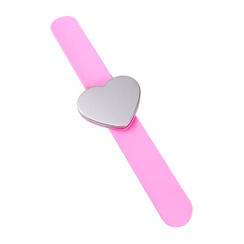 Supvox Magnetisches Herzform Silikon Armband Leichtes Handgelenkband Einfaches Anlegen Modisches Handdekorationsband für Geburtstag Valentinstag Party für Friseure von Supvox