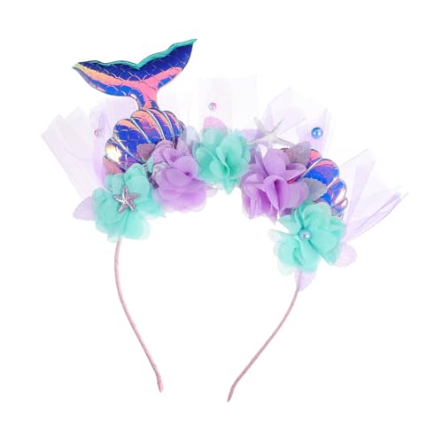 Supvox Meerjungfrau Haarreifen Mit Pailletten Dekoratives Cosplay Stirnband Für Mottopartys Und Geburtstagsfeiern Schöner Kopfschmuck Für Meerjungfrauen Fans von Supvox