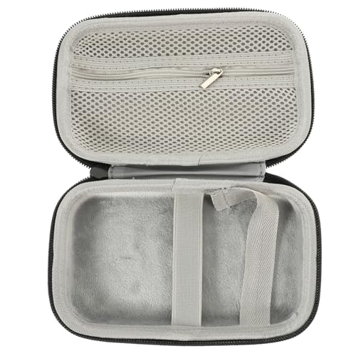 Supvox Mikrofon Aufbewahrungstasche PU Leder Schwarz Tragbare Stoßfeste Reise Elektronik Organizer mit Reißverschluss Kompakte Leichte Aufbewahrungsbox für Kabellose Headset Mikrofone von Supvox