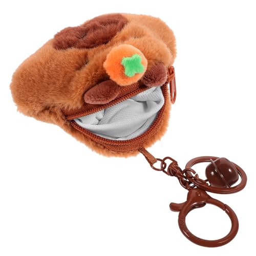 Supvox Mini-Geldbörse Beutel ändern Schlüssel Geldbeutel Karikatur Tasche in Tierform süßes kleines Portemonnaie süße Münzgrundstück süße Münztüte tierische Geldbörse Plüsch von Supvox