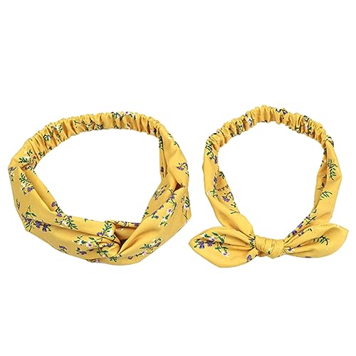 Supvox Mutter Junge Mädchen Stirnband Set Elastische Haarbänder Für Knotenförmige Kopfbedeckung Romantischem Accessoires Für Besondere Anlässe von Supvox