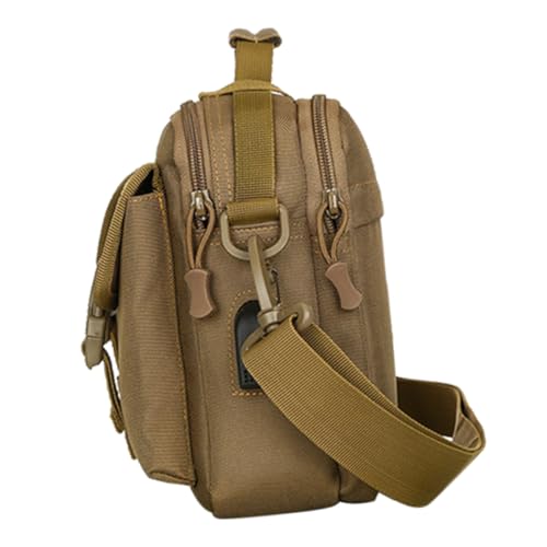 Supvox Outdoor Angeltasche Herren Schultertasche Robust Camping Wandern Multifunktionale Tackle Umhängetasche mit Separaten Fächern für Angelzubehör von Supvox