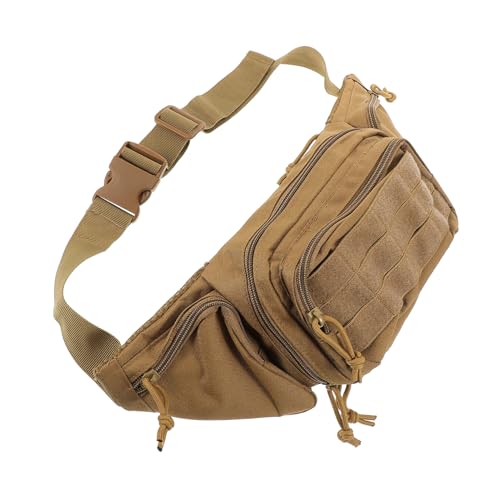 Supvox Multifunktionale Outdoor-hüfttasche Für Herren Wasserdichter Fanny Pack Für Hiking Running Und Radfahren Geräumige Bequeme Und Stilvolle Bauchtasche Mud-Farbe von Supvox