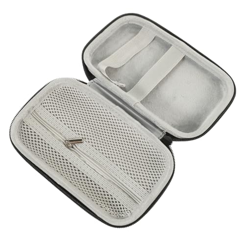 Supvox PU Leder Mikrofon Aufbewahrungstasche mit Reißverschluss Tragbare Kabel Organizer und Reise Elektronik Organizer Gepolstertes Case für Kabelloses Lavaliermikrofon und Earset von Supvox