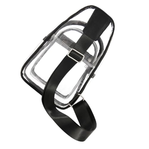 Supvox PVC Transparente Brusttasche Kleine Crossbody Umhängetasche für Damen und Herren Reise Sport Alltag mit Robuster Pvc material Leicht und Praktisch von Supvox